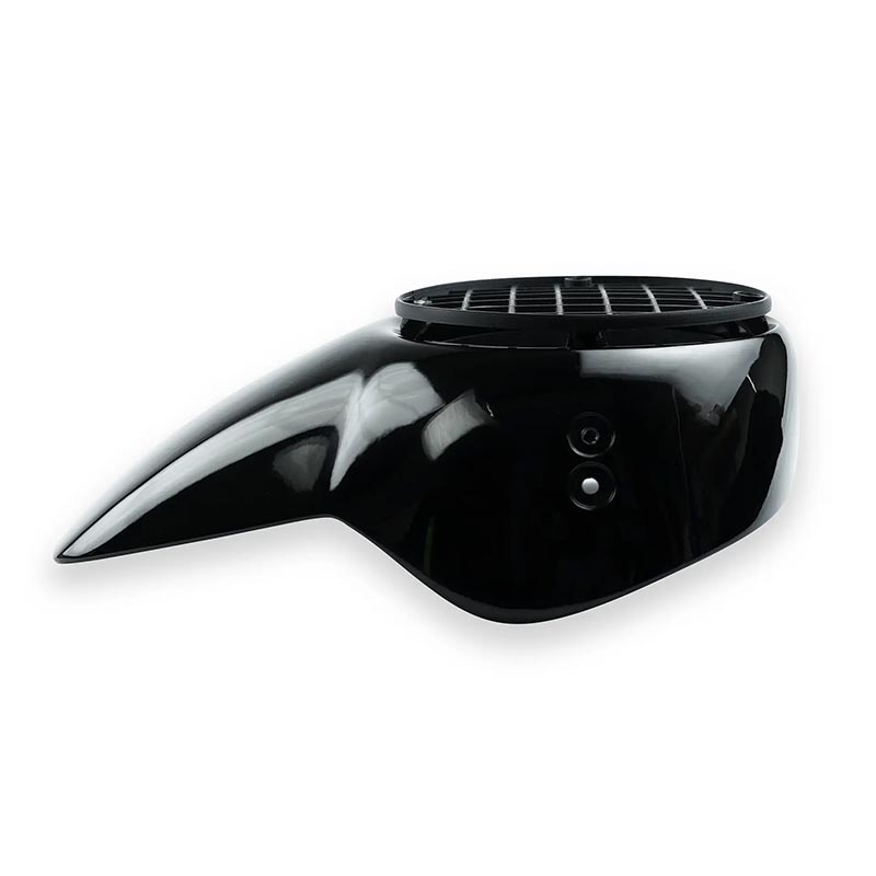 Tete de fourche noire scrambler vintage Bonvent Motorbikes. Blackpines.fr
