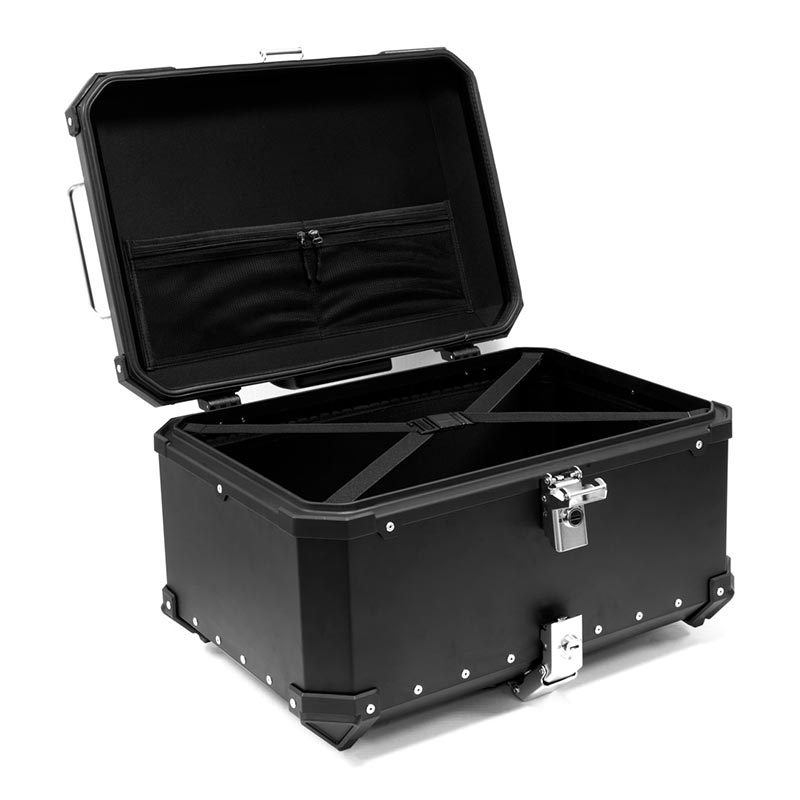 Top case moto alu noir 55 litres KS60N X-PLOR. Blackpines.fr