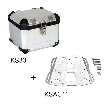 Top case aluminium S-LINE KS33 plus platine KSAC11. Blackpines.fr