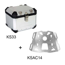 Top case aluminium S-LINE KS33 plus platine KSAC14. Blackpines.fr