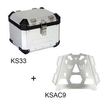 Top case aluminium S-LINE KS33 plus platine KSAC9. Blackpines.fr