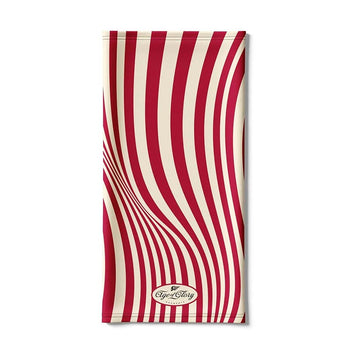 Tour de cou Age of Glory Striped Flag couleur vanille et rouge.