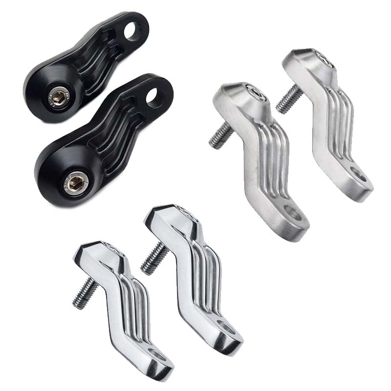 Supports clignotants pour amortisseurs arriere Triline Motone Custom. Blackpines.fr