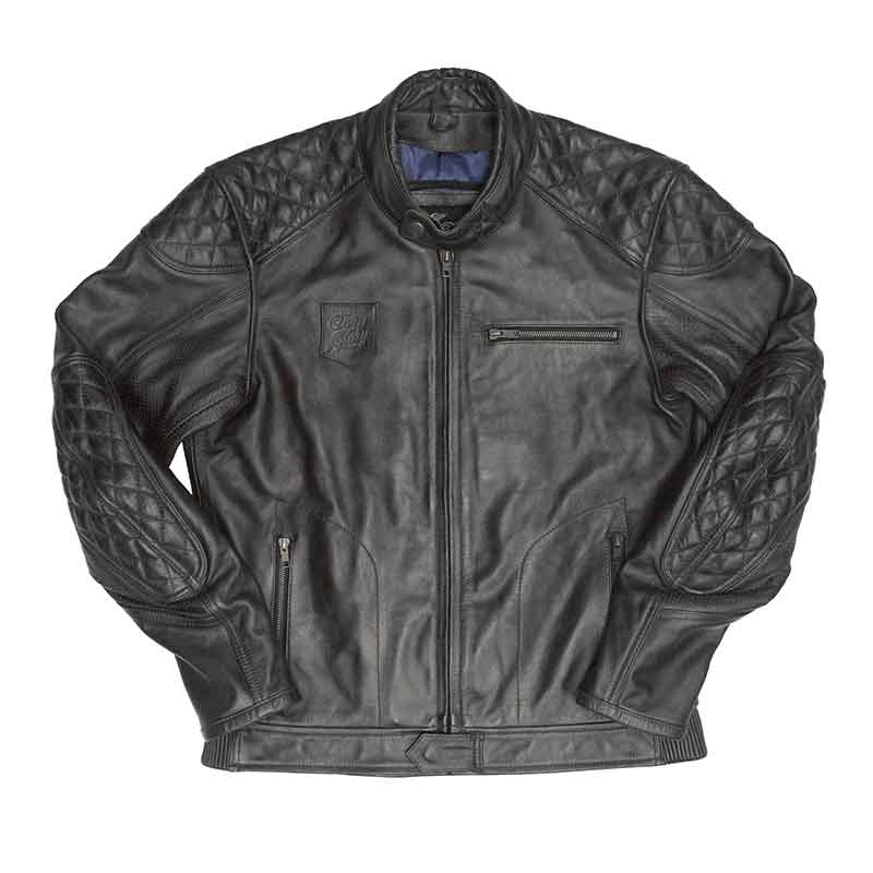 Veste moto cuir noir Rogue Age of Glory. Blackpines.fr