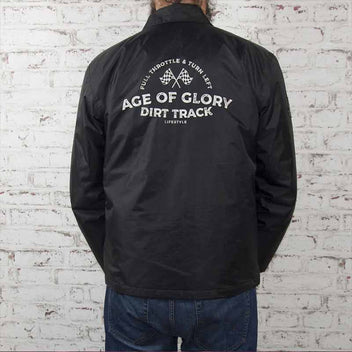 Veste nylon Roadie noire Age of Glory. Blackpines.fr