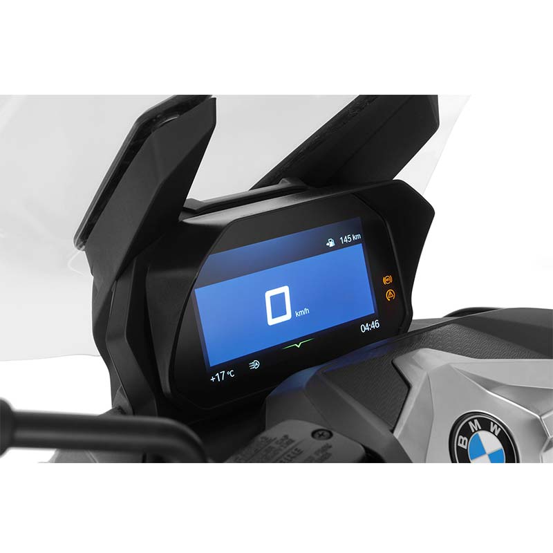 Visiere pare-soleil cockpit TFT 6,5 pouces moto BMW. Blackpines.fr