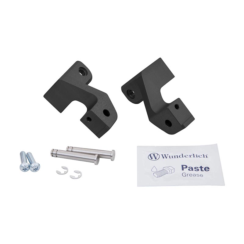 Abaissement de repose-pieds passager Wunderlich pour Pan America 1250. Blackpines.fr