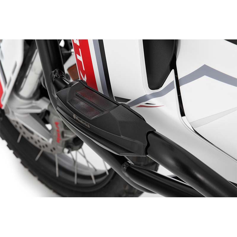 pads noirs pour crash bars Wunderlich. Blackpines.fr