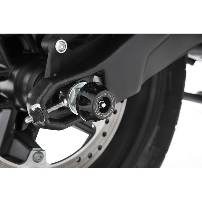 Protection essieu arriere Doubleshock Wunderlich pour Pan America 1250. Blackpines.fr
