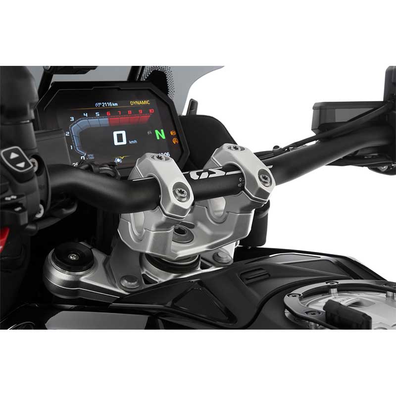 Rehausseur guidon 38mm pour BMW R1300GS Wunderlich Ergo+. Blackpines.fr