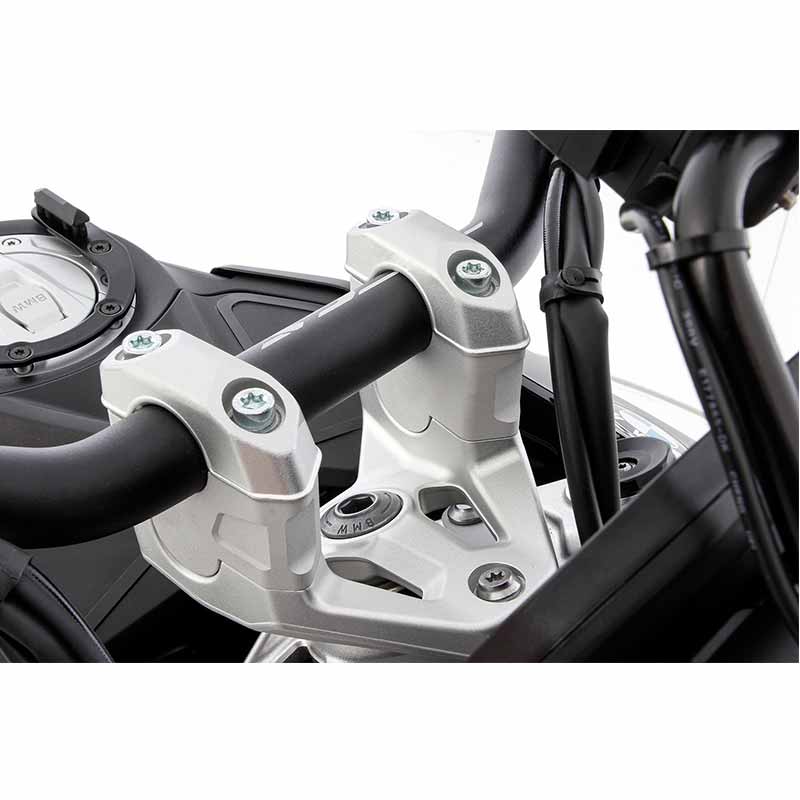 Rehausse 40mm de guidon moto BMW R1300GS Wunderlich ERGO PRO. Blackpines.fr