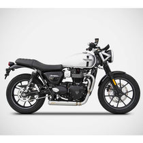 Ligne d'échappement Cross Zard pour Triumph Speed et Street Twin. Blackpines.fr