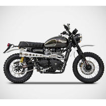 Ligne d'échappement Zard pour Triumph Scrambler 900. Blackpines.fr