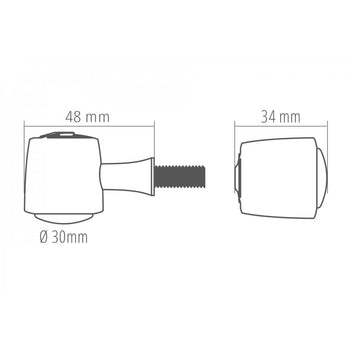 Clignotants LED HIGHSIDER ENTERPRISE-EP1 4 Coloris-clignotants led-blackpines.fr
