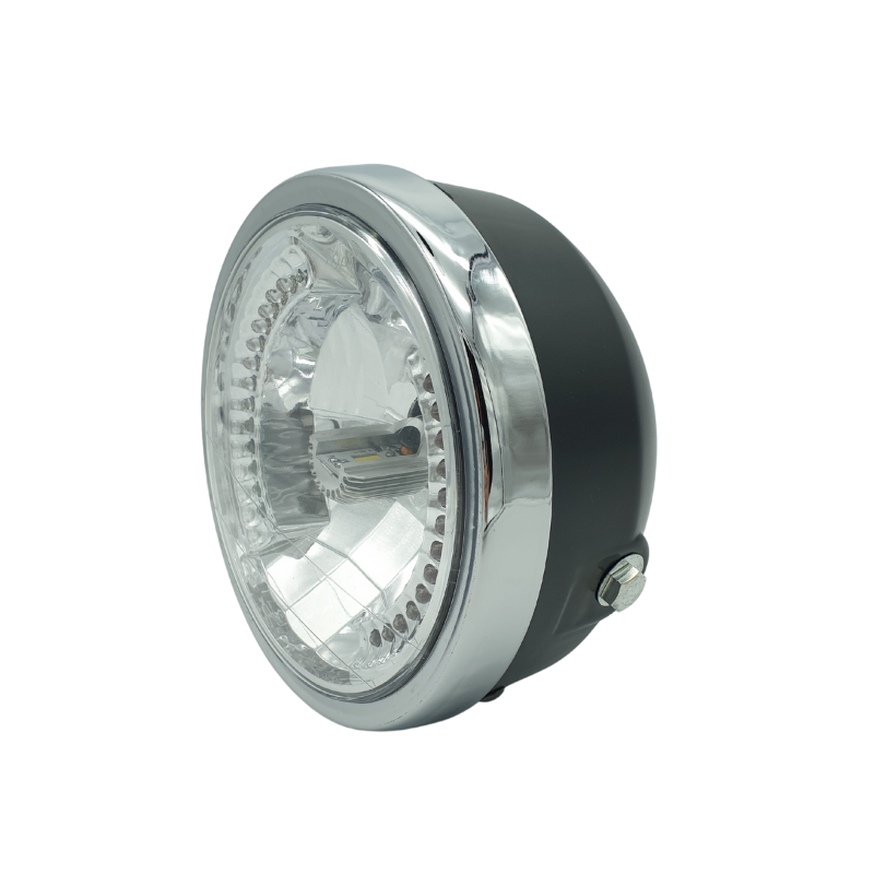 Phare moto full led Vintage avec clignotants Phare seul blackpines.fr  blackpines.fr
