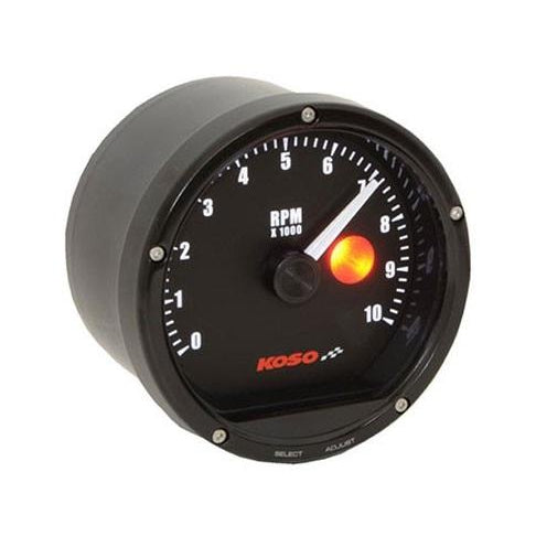 Compte tour KOSO D75 noir 10000rpm-blackpines.fr
