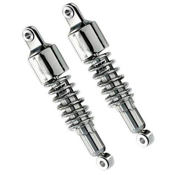 Amortisseurs moto universels YSS RD222-P ressort chrome avec cache 60&nbsp;mm-280 &agrave; 370&nbsp;mm  blackpines.fr  blackpines.fr