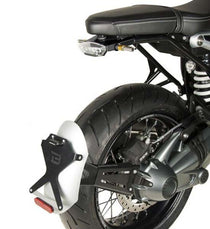 Support de plaque argent Side Classic Barracuda pour BMW R nineT. Blackpines.fr