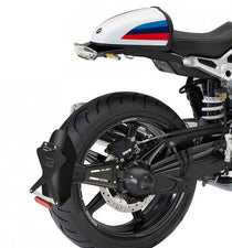 Support de plaque noir Side Classic Barracuda pour BMW R nineT. Blackpines.fr