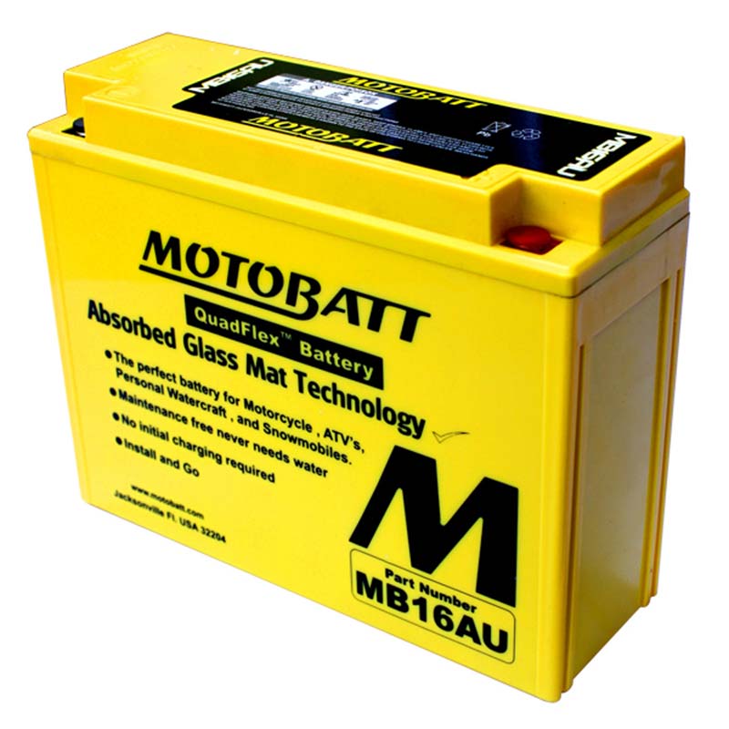 Batterie Motobatt AGM 12V MB16AU. Blackpines.fr