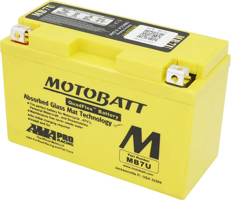 Batterie AGM 12 V MB7U Motobatt. Blackpines.fr