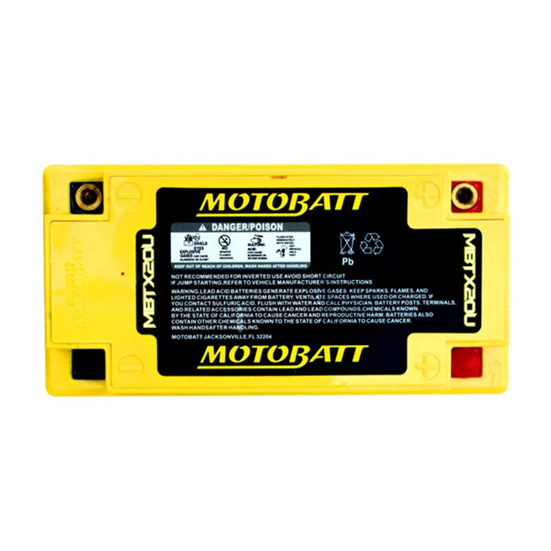 Batterie 4 poles Motobatt MBTX20U 12 V 21 Ah. Blackpines.fr