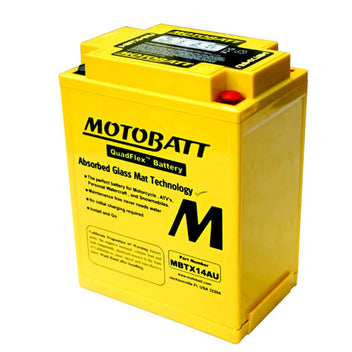 Batterie AGM QuadFlex Motobatt MBTX14AU 12V. Blackpines.fr 