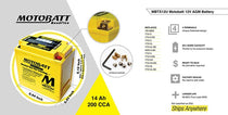 Batterie Motobatt AGM 12 V MBTX12U. Blackpines.fr