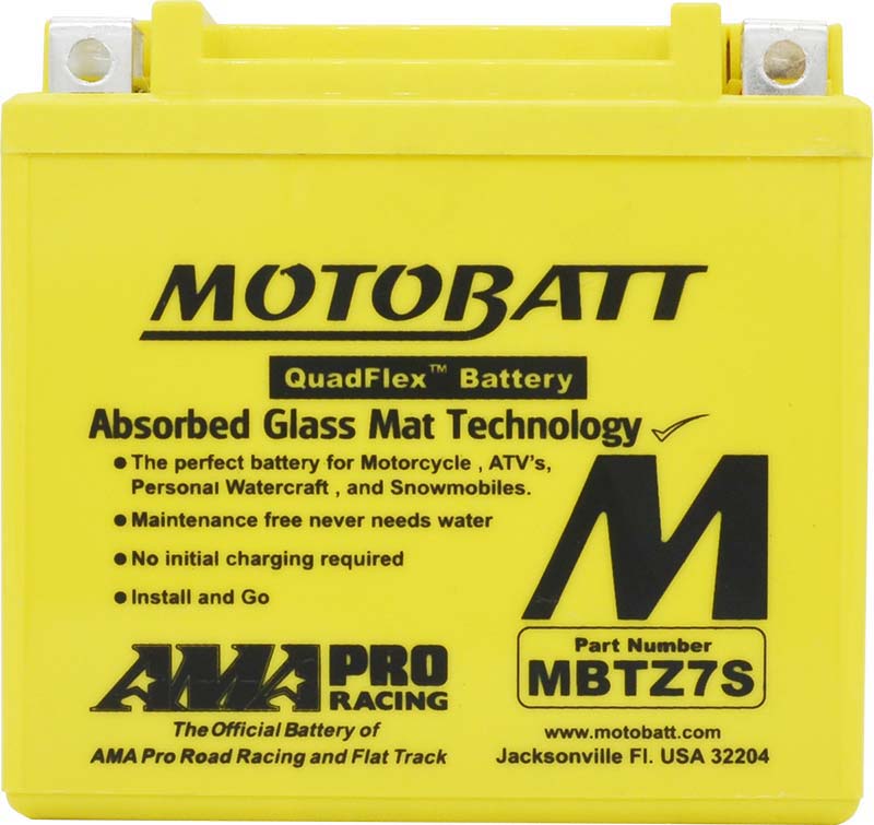 Batterie AGM Motobatt 12 V MBTZ7S. Blackpines.fr
