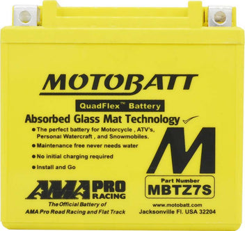 Batterie AGM Motobatt 12 V MBTZ7S. Blackpines.fr