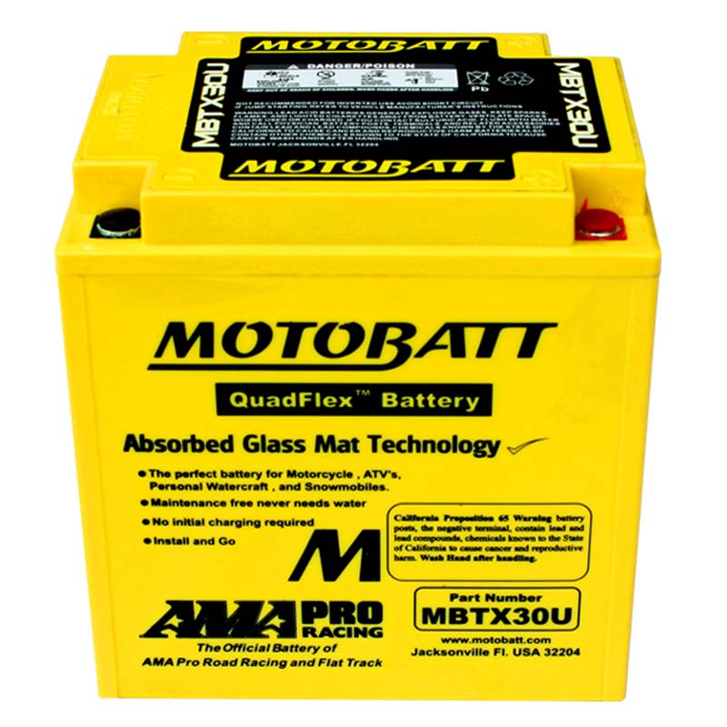 Batterie Motobatt AGM 12 V 32 Ah MBTX30U. Blackpines.fr