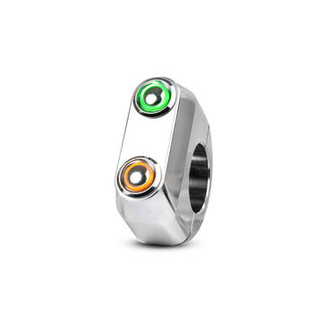 Commodo LED poli 2 boutons polis Rebelmoto. Blackpines.fr