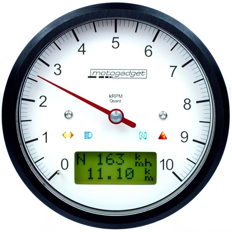 Compte-Tours 10000 trmin Motoscope Classic Motogadget. Blackpines.fr