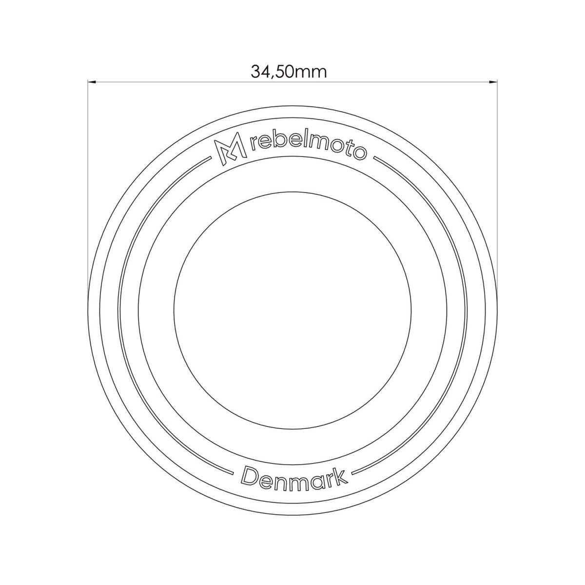 Embouts de guidon type 1 Rebelmoto. Blackpines.fr