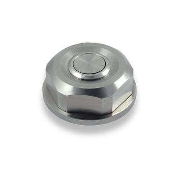 Ecrou de colonne de direction avec bouton poussoir sans LED Rebelmoto pour fourche BMW  R. Blackpines.fr