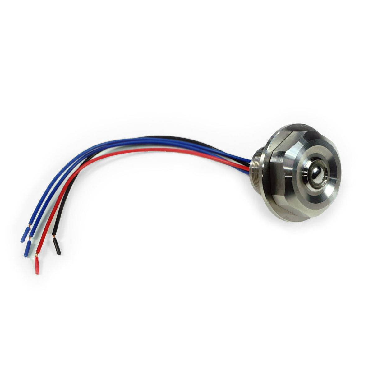 Ecrou de colonne de direction avec bouton poussoir Rebelmoto pour fourche BMW  R100R et R80R. Blackpines.fr