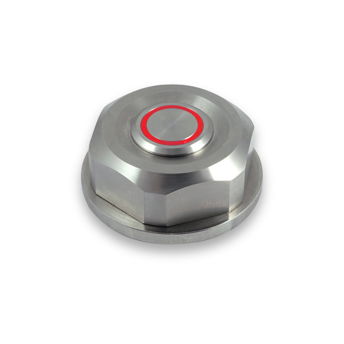 Ecrou de colonne de direction avec bouton poussoir avec LED rouge Rebelmoto pour fourche BMW  R. Blackpines.fr
