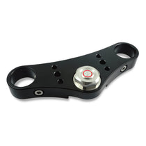 Ecrou de colonne de direction avec bouton poussoir avec LED rouge Rebelmoto pour fourche BMW  R. Blackpines.fr