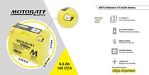 Batterie AGM 12 V MB7U Motobatt. Blackpines.fr