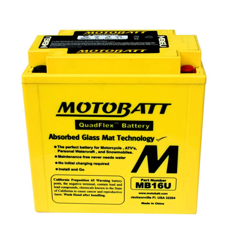 Batterie AGM Technology Motobatt 12 V MB16U. Blackpines.fr