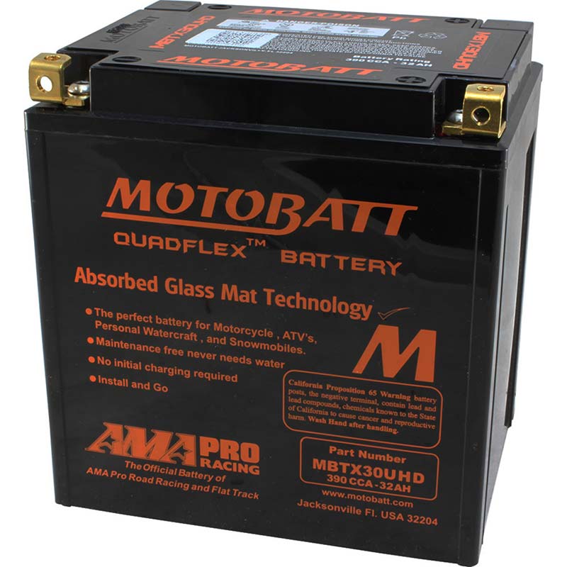 Batterie Motobatt AGM 12V 32Ah MBTX30UHD. Blackpines.fr