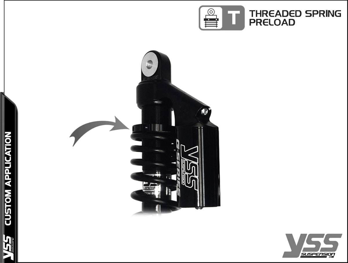 Amortisseurs YSS universels RC-CB-302-T Full black  blackpines.fr  blackpines.fr