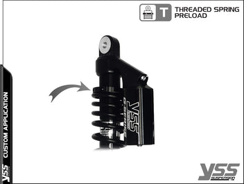 Amortisseurs YSS universels RC-CB-302-T Full black  blackpines.fr  blackpines.fr