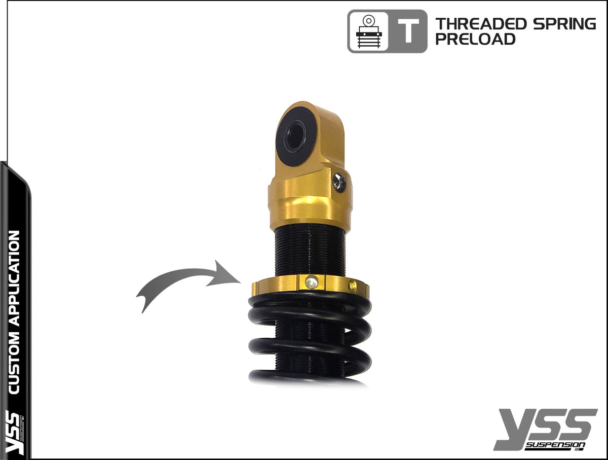Amortisseurs moto universel YSS RE-MO-302-T Gold  blackpines.fr  blackpines.fr