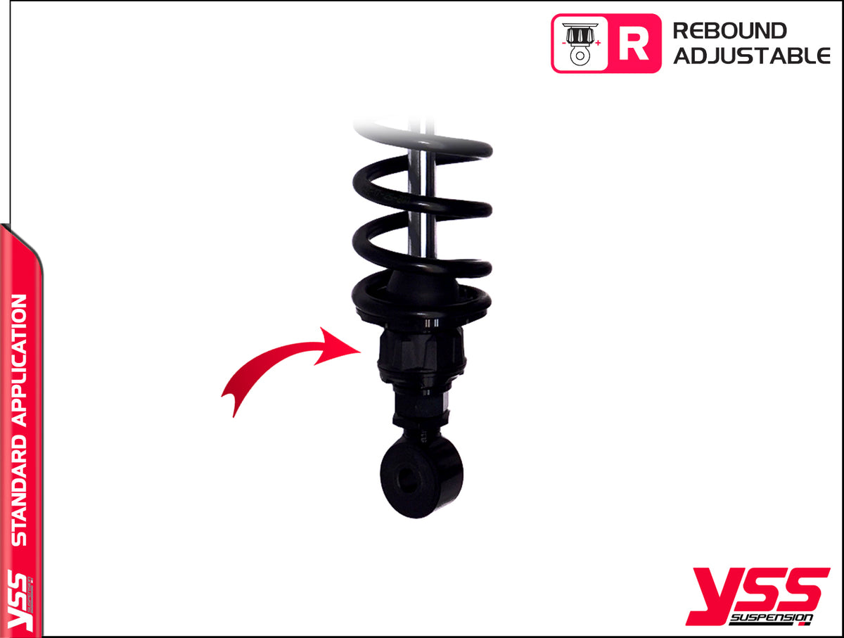 Amortisseurs moto universel YSS RZ-CB-362-TRL Black  blackpines.fr  blackpines.fr