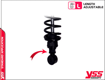 Amortisseurs moto universel YSS RZ-MO-362-TRL Black  blackpines.fr  blackpines.fr