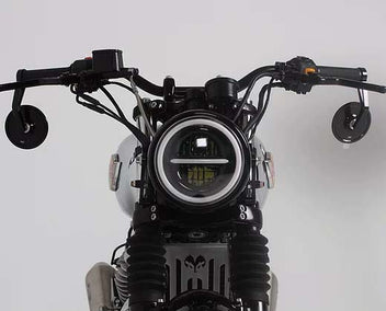 Grille de protection Hedgehog Motorcycles pour Royal Enfield Interceptor. Blackpines.fr