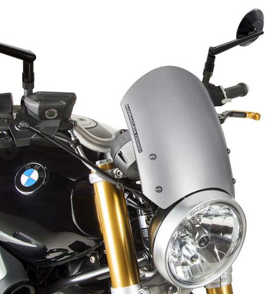 Saute vent Classic argent marque Barracuda pour BMW R nineT. Blackpines.fr