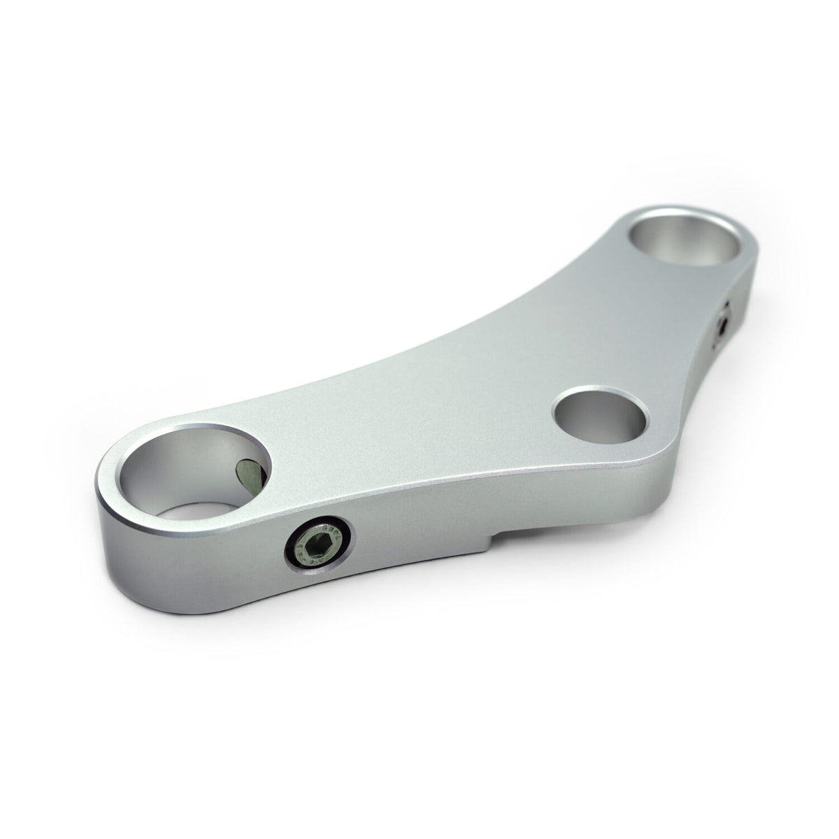 Te de fourche argent 35 mm Rebelmoto pour Yamaha SR500 et SR400. Blackpines.fr