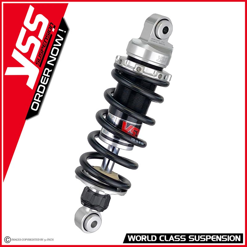 Amortisseur moto YSS MZ456 270TR 13 88 pour Triumph Bobber 1200. Blackpines.fr